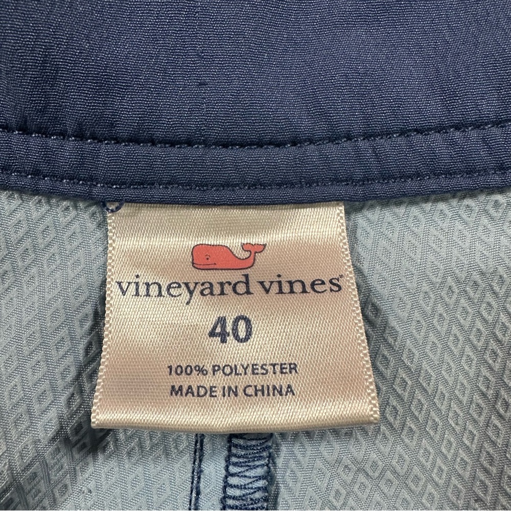 Vineyard Vines Board Shorts Mens Size 40 Blue Colorblock Swim Trunks - Picture 4 of 8